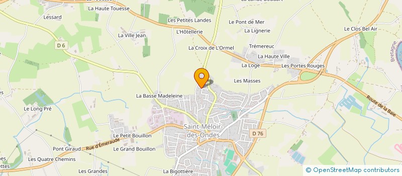 localisation de l'entreprise MONSIEUR MICHEL HOUDUSSE  SAINT-MELOIR-DES-ONDES