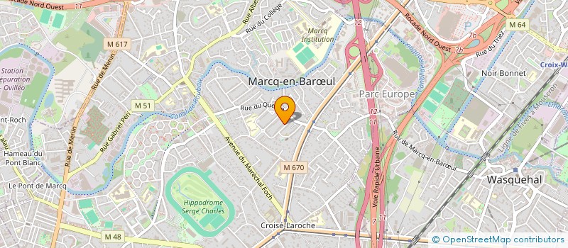 localisation de l'entreprise MONSIEUR MICHEL HRYCENKO à MARCQ-EN-BARŒUL