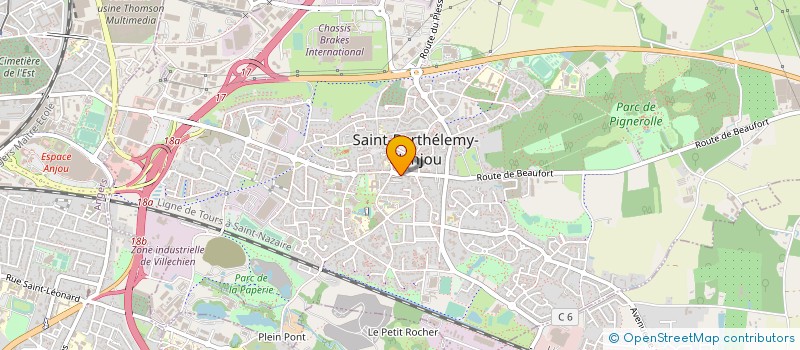 localisation de l'entreprise MONSIEUR MICHEL HUAU à SAINT-BARTHELEMY-D'ANJOU