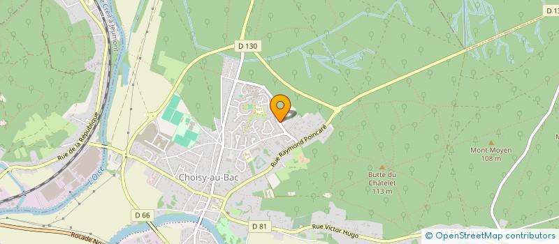 localisation de l'entreprise MONSIEUR MICHEL HUBERT  CHOISY-AU-BAC