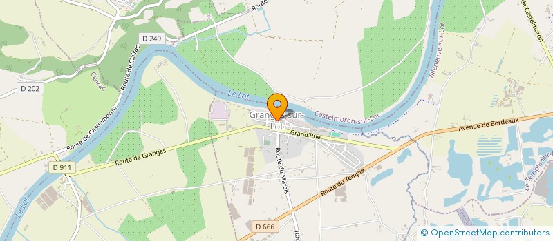 localisation de l'entreprise MONSIEUR MICHEL HUDRISIER  GRANGES-SUR-LOT