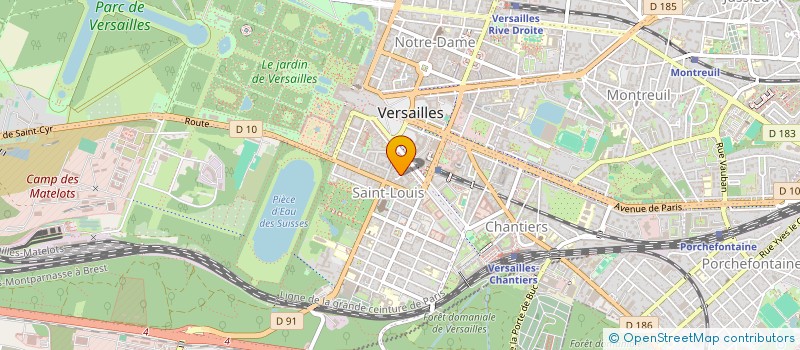 localisation de l'entreprise MONSIEUR MICHEL HUET à VERSAILLES
