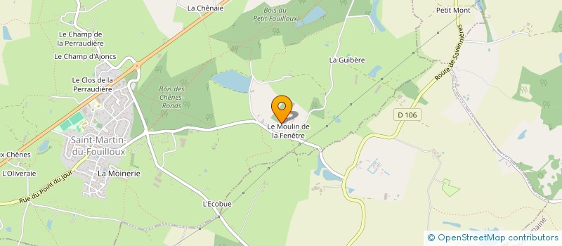 localisation de l'entreprise MONSIEUR MICHEL HUET  SAINT-MARTIN-DU-FOUILLOUX