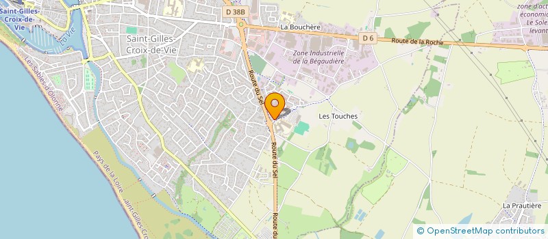 localisation de l'entreprise MONSIEUR MICHEL HUG  SAINT-GILLES-CROIX-DE-VIE