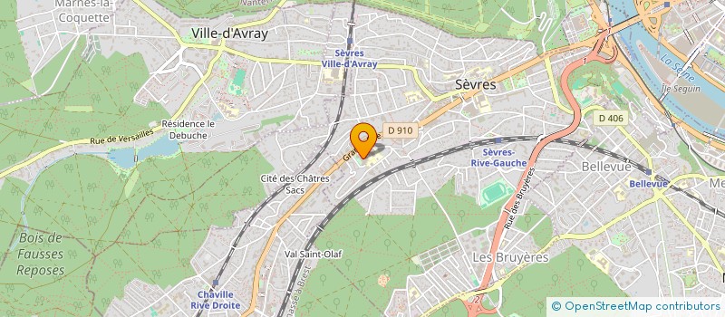 localisation de l'entreprise MONSIEUR MICHEL HULIN à SEVRES