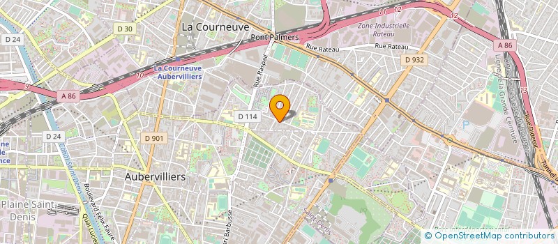 localisation de l'entreprise MONSIEUR MICHEL HUMAIR  AUBERVILLIERS