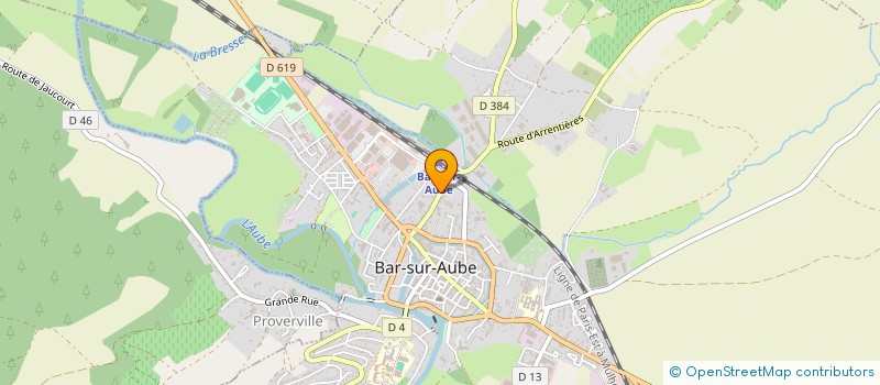 localisation de l'entreprise MONSIEUR MICHEL HUMBERT  BAR-SUR-AUBE