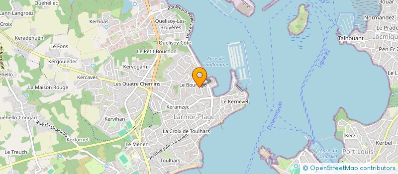 localisation de l'entreprise MONSIEUR MICHEL HUMBERT  LARMOR-PLAGE