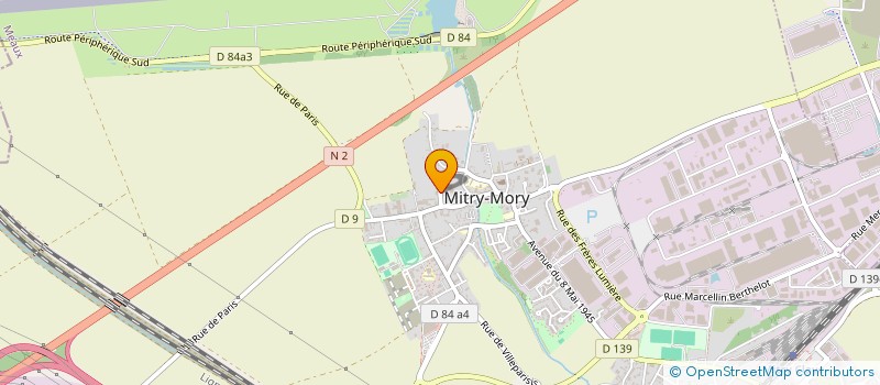 localisation de l'entreprise MONSIEUR MICHEL HURAND à MITRY-MORY