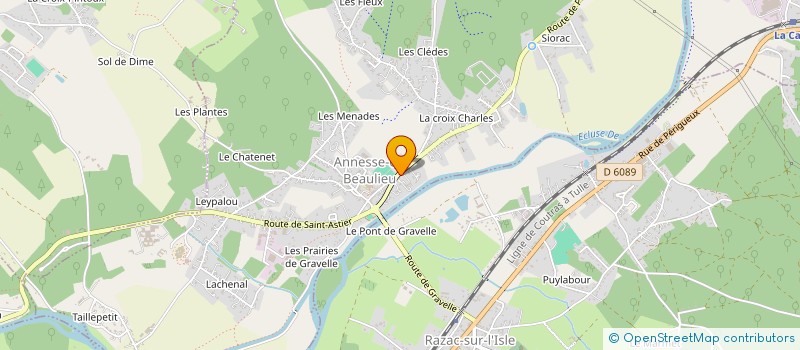 localisation de l'entreprise MONSIEUR MICHEL HURBOURG  ANNESSE-ET-BEAULIEU