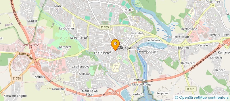 localisation de l'entreprise MONSIEUR MICHEL HURE à AURAY