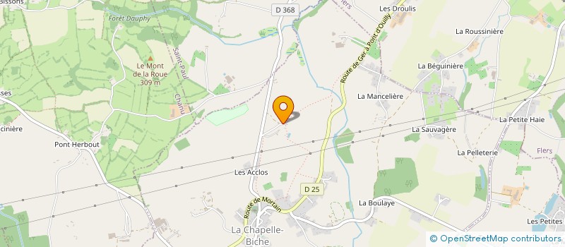localisation de l'entreprise MONSIEUR MICHEL HUREL à LA CHAPELLE-BICHE