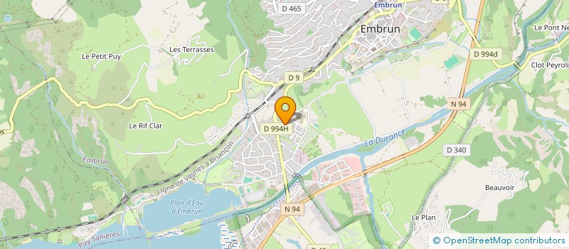 localisation de l'entreprise MONSIEUR MICHEL HUSS  EMBRUN