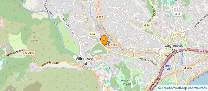 localisation de l'entreprise MONSIEUR MICHEL HUSSENOT à CAGNES-SUR-MER