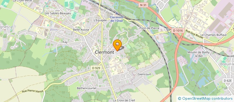 localisation de l'entreprise MONSIEUR MICHEL HUSSON à CLERMONT