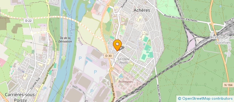 localisation de l'entreprise MONSIEUR MICHEL HUYGHE  ACHERES