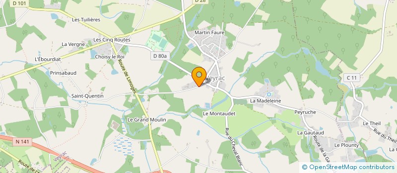 localisation de l'entreprise MONSIEUR MICHEL HYVERNEAUD à VEYRAC