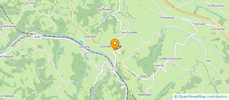 localisation de l'entreprise MONSIEUR MICHEL INDRIERI  AUZITS