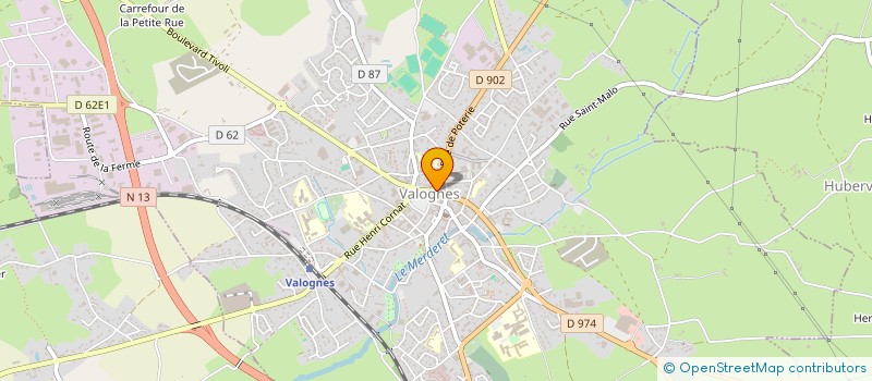 localisation de l'entreprise MONSIEUR MICHEL JACQUELINE  VALOGNES