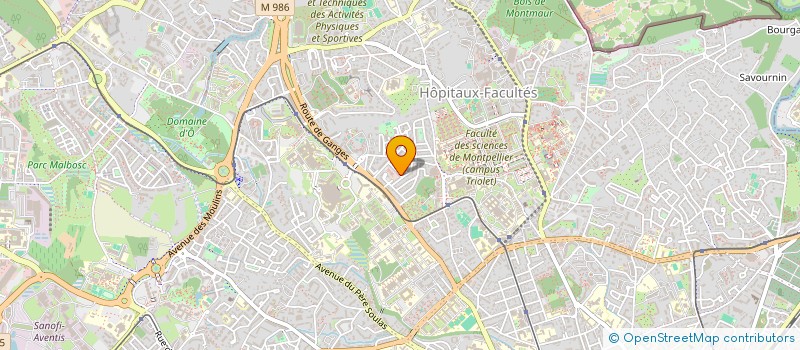 localisation de l'entreprise MONSIEUR MICHEL JACQUET à MONTPELLIER