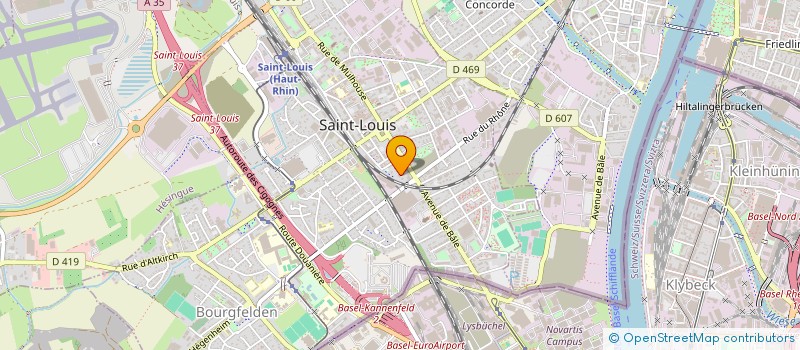 localisation de l'entreprise MONSIEUR MICHEL JACQUIER  SAINT-LOUIS