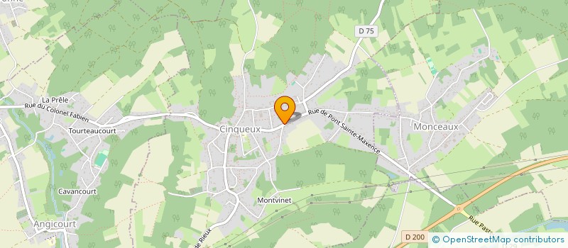 localisation de l'entreprise MONSIEUR MICHEL JALLOIS  CINQUEUX