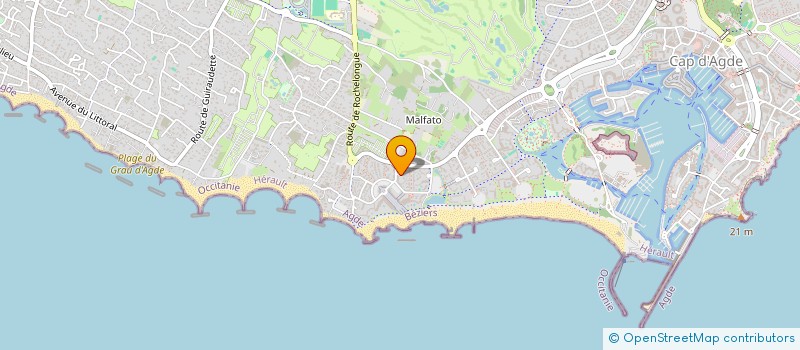 localisation de l'entreprise MONSIEUR MICHEL JAMMES  AGDE