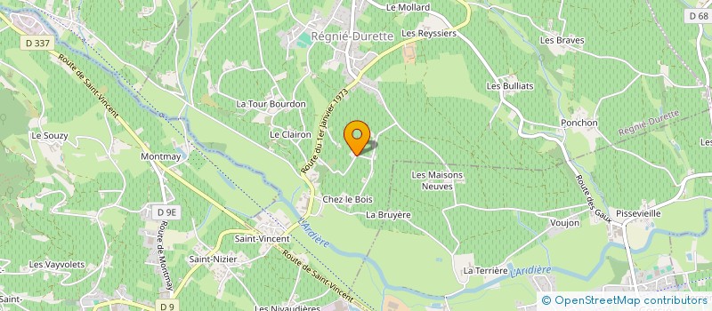 localisation de l'entreprise MONSIEUR MICHEL JANDARD  LES ARDILLATS