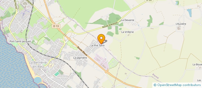 localisation de l'entreprise MONSIEUR MICHEL JAROUSSEAU à LA BERNERIE-EN-RETZ
