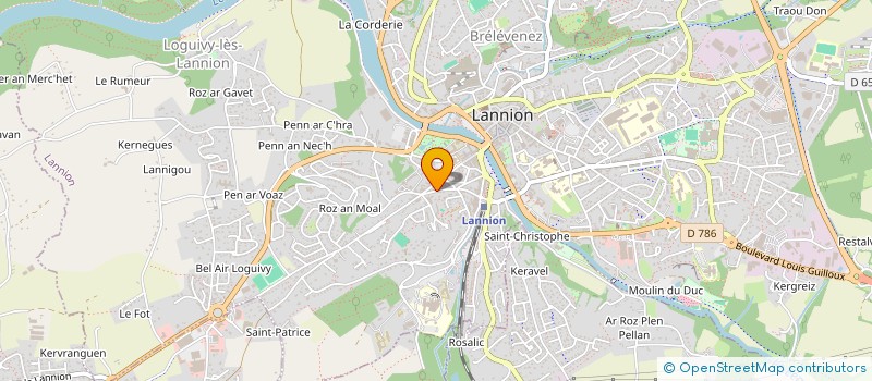 localisation de l'entreprise MONSIEUR MICHEL JARRY  LANNION