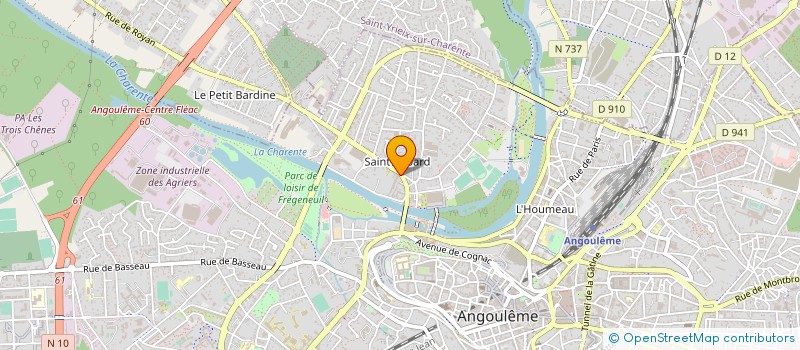 localisation de l'entreprise MONSIEUR MICHEL JEAMMET à ANGOULEME