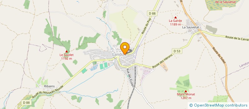 localisation de l'entreprise MONSIEUR MICHEL JEAN  LANDOS