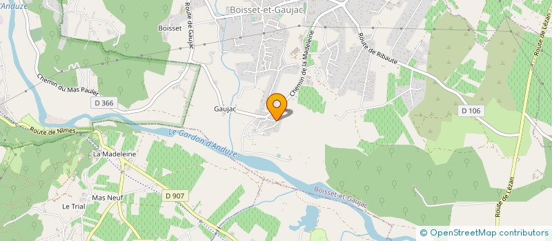 localisation de l'entreprise MONSIEUR MICHEL JEAN GRANIER  BOISSET-ET-GAUJAC