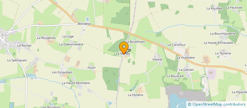 localisation de l'entreprise MONSIEUR MICHEL JEANNEAU  LE PIN