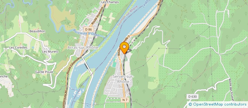 localisation de l'entreprise MONSIEUR MICHEL JEANPERT  SERVES-SUR-RHONE