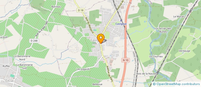 localisation de l'entreprise MONSIEUR MICHEL JEANTET à CAVIGNAC