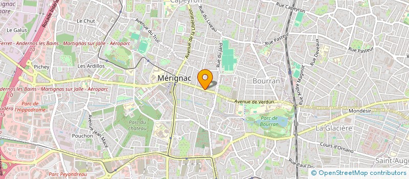 localisation de l'entreprise MONSIEUR MICHEL JEAU  MERIGNAC