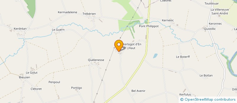 localisation de l'entreprise MONSIEUR MICHEL JEGONDAY  CLEGUEREC