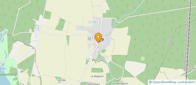 localisation de l'entreprise MONSIEUR MICHEL JEUNET  FAVIERES