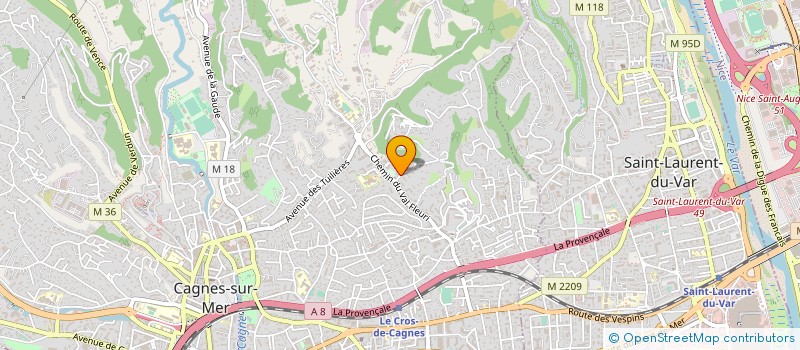 localisation de l'entreprise MONSIEUR MICHEL JOCQS à CAGNES-SUR-MER