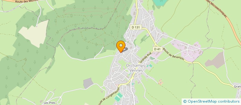 localisation de l'entreprise MONSIEUR MICHEL JODON  ORCHAMPS-VENNES
