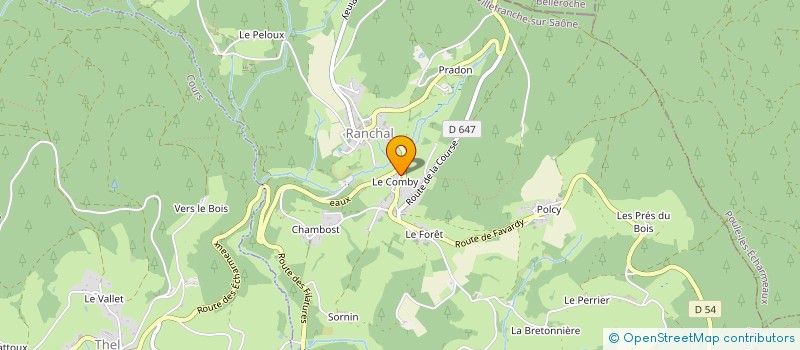 localisation de l'entreprise MONSIEUR MICHEL JONARD  RANCHAL