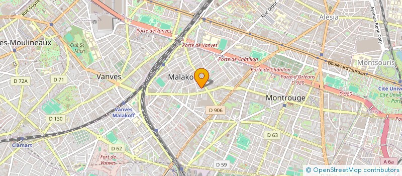 localisation de l'entreprise MONSIEUR MICHEL JONDOT  MALAKOFF