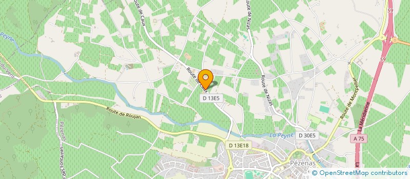 localisation de l'entreprise MONSIEUR MICHEL JOUGLA  PEZENAS