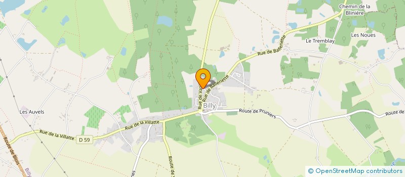 localisation de l'entreprise MONSIEUR MICHEL JOURDAIN  BILLY