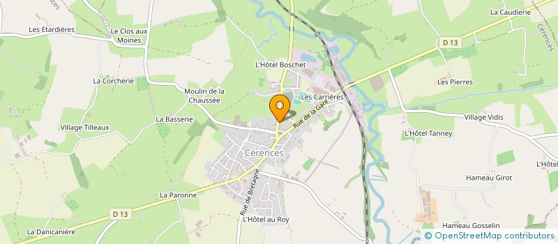 localisation de l'entreprise MONSIEUR MICHEL JOURDAN  CERENCES