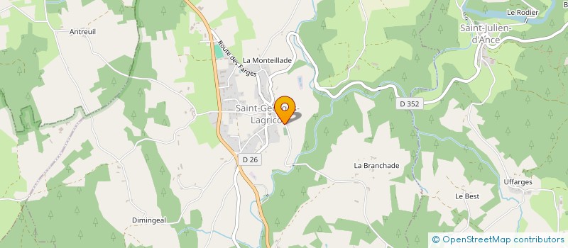 localisation de l'entreprise MONSIEUR MICHEL JOUSSERAND à SAINT-GEORGES-LAGRICOL