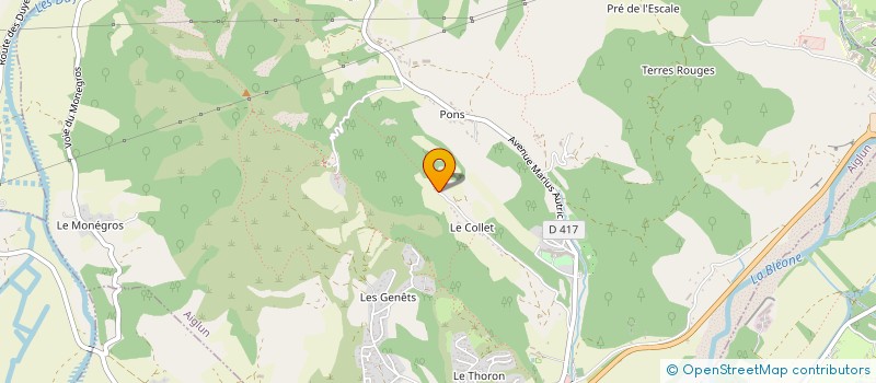 localisation de l'entreprise MONSIEUR MICHEL JOUVE  AIGLUN