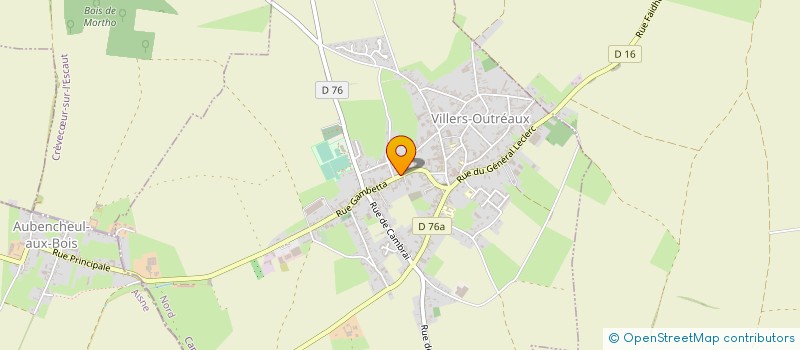 localisation de l'entreprise MONSIEUR MICHEL JOUVENET  VILLERS-OUTREAUX