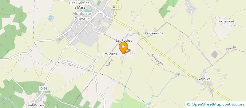 localisation de l'entreprise MONSIEUR MICHEL JUCQUOIS  PRINCAY